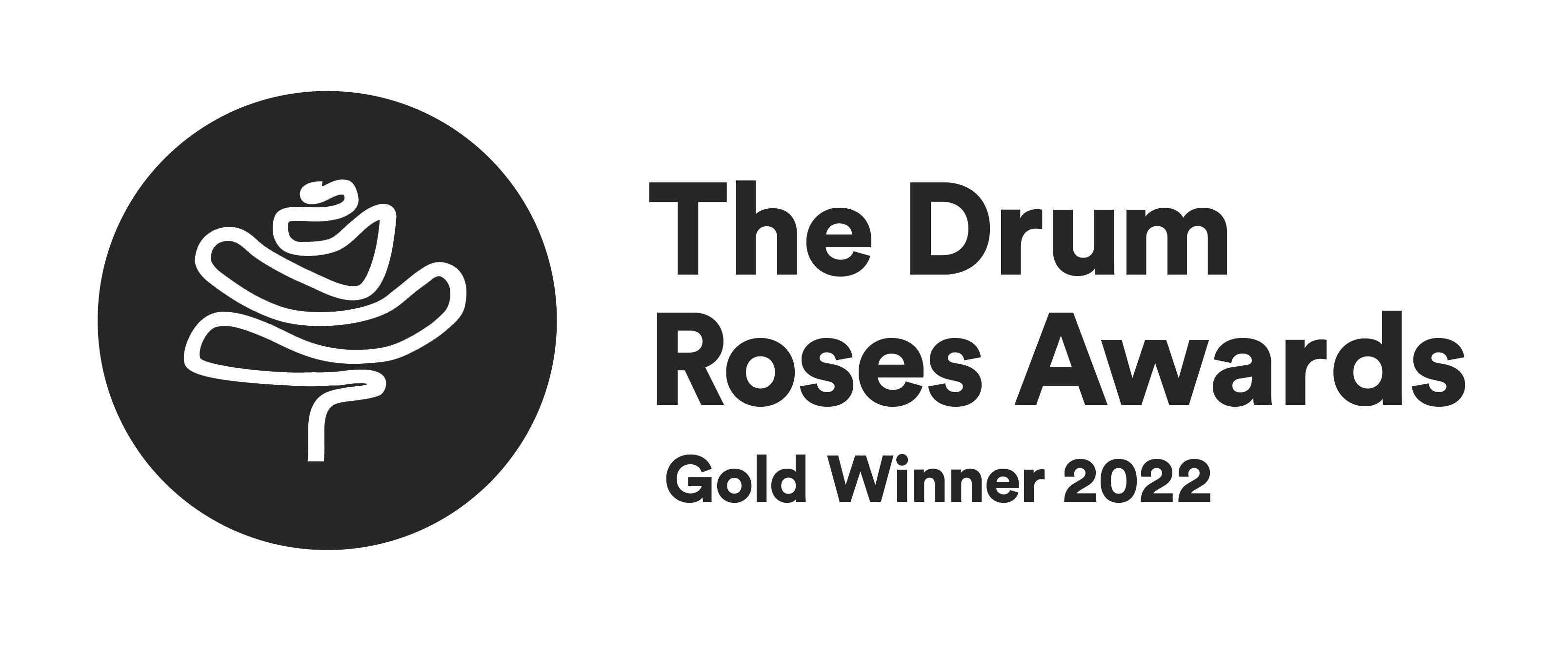 The Drum Roses Awards Gold Winner 2022 Badge